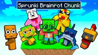 One Slime on an ITALIAN SPRUNKI BRAINROT CHUNK in Minecraft!