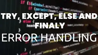 Try, except and error handling in python in Hindi