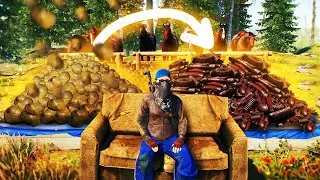 Построил Ферму Говна, Которая Приносит Бесконечные Ресурсы в Раст/Rust