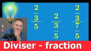 Exercice ♦ Diviser des fractions à étage • Inverse ♦ Troisième