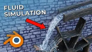 Fully Functional Water Wheel | Blender Addon Tutorial (Flip Fluid)