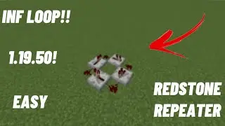 How to make infinite loop redstone repeater (easy) version 1.19 and under!!!