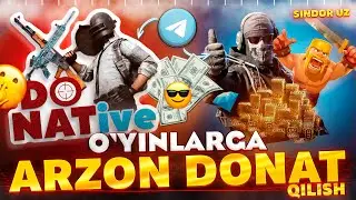 ARZON UC OLISH // O'YINLARGA DONAT QILUVCHI BOT // UC ISHLASH