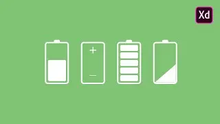 How to create battery icon in Adobe XD ?