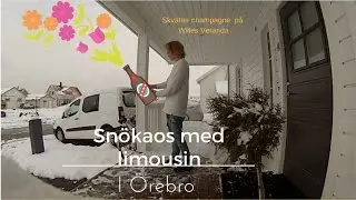 Till Örebro på gig ( Snöstorm med limousine ) // VLOGG