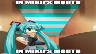 in miku's mouth?