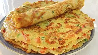 Soda plus YEAST WORKS WONDERS❗️Perfect Pancakes! Healthy and cheap food! Subtitles. ASMR