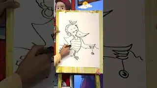 We create a Cartoon character Crow family #drawing #coloring #painting #toddlers