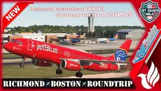MSFS LIVE |🚨NEW KRIC BY AXONOS🚨| JetBlue Fenix A320 IAE | Frame Gen | Richmond✈️Boston Roundtrip