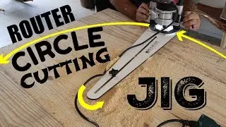How To Cut a Round Table Top - Router Circle Cutting Jig