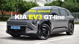 2024 KIA EV3 GT-line long range POV exterior and interior