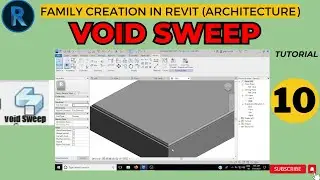 Void Sweep | Autodesk Revit Architecture Family Full Tutorials 