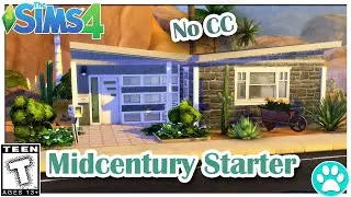 |Midcentury Starter| The Sims 4: Speed Build