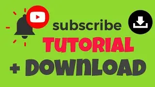 Green Screen Subscribe button tutorial | Green screen subscribe button download copyright free