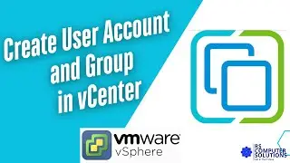 How to create user account and group in VMware vCenter. VMware vSphere.