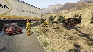 GTA 5 Highway Crash Scenario Mod