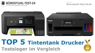 Die besten Tintentank-Drucker 2024 (TOP 5) 🥇 Testsieger  Vergleich (gut und günstig mit EcoTank)