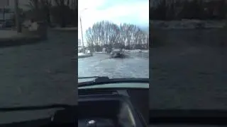 Самара. Февраль. дорога . Море, море - край бездонный .