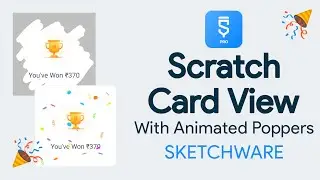 Scratch Card View for any view in sketchware with card reveal poppers animation - DreamPLAY Dev
