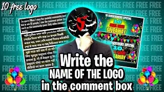 Write The Name Of The Logo In The Comment Box 🫂 || FREE 10 LOGO 🔥! || 1K SPACIAL 🎉