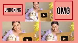 UNBOXING MY GOLDEN PLAY BUTTON 😍 |Angel is super happy #devoleenabhattacharjee #gopibahu #1million