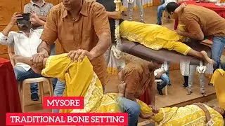 Mysore chiropractor srinivasmurthy traditional bone setting kneepain heel pain scaitica