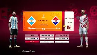 PES 2013 FIFA WORLD Cup Qatar 2022 - Argentina vs Croatia