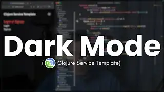 Dark theme toggle with Tailwind CSS and AlpineJS (Clojure Service Template)