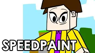 My Non-Binary Character in Minecraft | Speedpaint