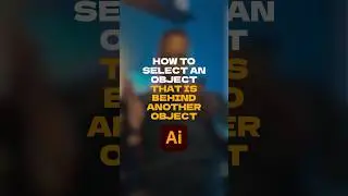 Here’s a quick way to select objects that are behind other objects in illustrator. #graphicdesign