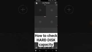 CP PLUS - how to check HARD DISK capacity in dvr with mobile