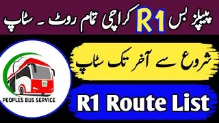 R1 people bus service routes | R1 All stops