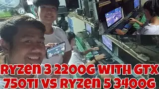RYZEN 3 2200G WITH GTX 750TI VS RZYEN 7 3400G + GAMEPLAY (GTA) GRAND THEFT AUTO V + I5 750 - RX 580