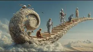 In a World Where Time and Space Are Distorted | AI Art Surrealism