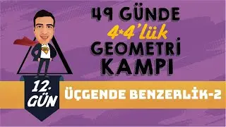 Üçgende Benzerlik - 2 I 4*4'lük Geometri Kampı I 12.Gün I 