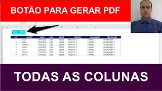 Macro VBA para Salvar PDF de Planilha Excel - Todas as Colunas em Uma Página