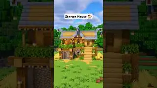 Minecraft Survival Starter House Tutorial 🏠 