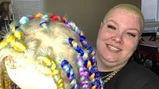 12 YR OLD ONNASLAY BRAIDED WIG INSTALL