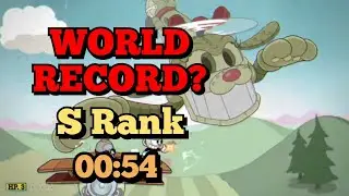 Cuphead - OLD WORLD RECORD? - S Rank - Doggone Dogfight - 