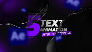 5 Creative Text Animation in After Effect  |  After Effect Tutorial