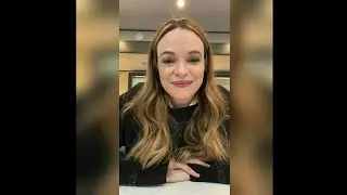 Danielle panabaker talks to fans on set The Flash season 8 episode 20 #81