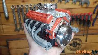 I assembled a miniature working V8 engine and damn it's awesome. 