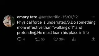 Emory Tate's 2011-2013 Tweets