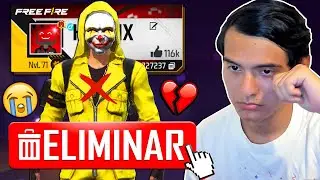 ELIMINE MI CUENTA VETERANA para EMPEZAR desde CERO 😱 Free Fire