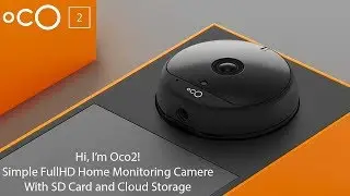 Oco2 Home Monitoring Camera with SD Card and Cloud | HD Camera for Home and Business Security