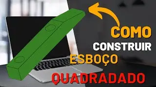 Construindo Esboço Completo de um Retângulo com Chanfro no SolidWorks para Iniciantes