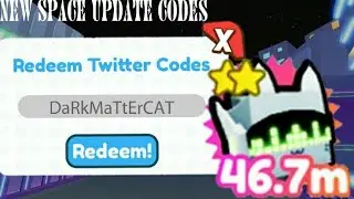 NEW SPACE UPDATE CODES FOR PET SIMULATOR X!!! | DARK MATTER UPDATE CODES