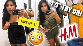 TRY ON DRESSING ROOM HAUL | 4'9'''! FOREVER 21 & H&M!