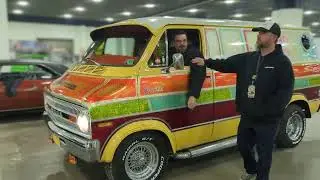 Proper van at Detroit AutoRama EXTREME (basement) 2023
