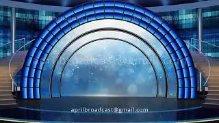 Entertainment TV Studio Set 21 - Virtual Green Screen Background Loop